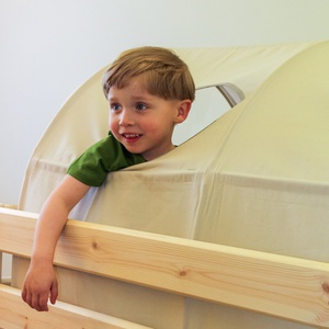 Cueva juegos cama DAWN Flexa warm gray