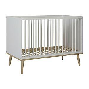 Cuna 60x120cm FLOW Quax blanco-roble