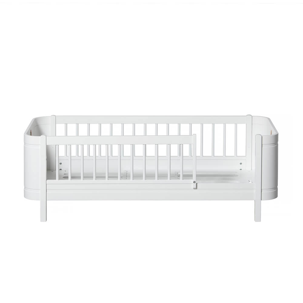 Cuna bebé evolutiva 68x122cm/162cm WOOD MINI+ Oliver Furniture blanco (incluye Kit Junior)