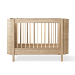 Cuna bebé evolutiva 68x122cm/162cm WOOD MINI+ Oliver Furniture roble (incluye Kit Junior)