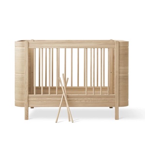 Cuna bebé evolutiva 68x122cm/162cm WOOD MINI+ Oliver Furniture roble (incluye Kit Junior)