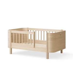 Cuna bebé evolutiva 68x122cm/162cm WOOD MINI+ Oliver Furniture roble (incluye Kit Junior)
