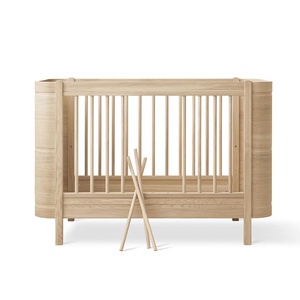 Cuna bebé evolutiva 68x122cm/162cm WOOD MINI+ Oliver Furniture roble