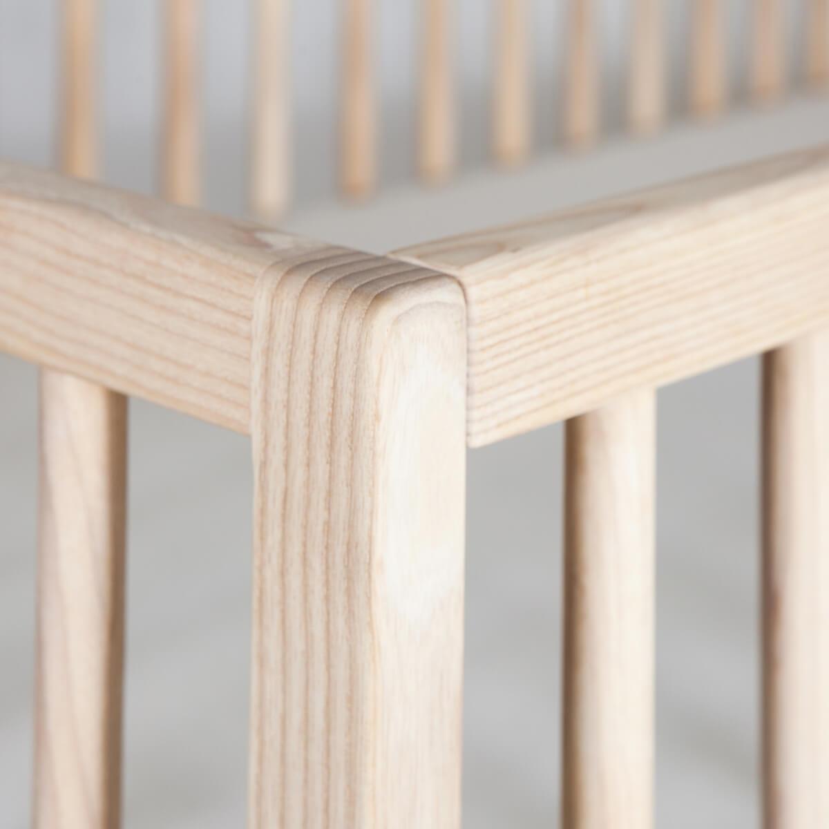 Cuna bebé KERA fresno top Round-pie Bevel