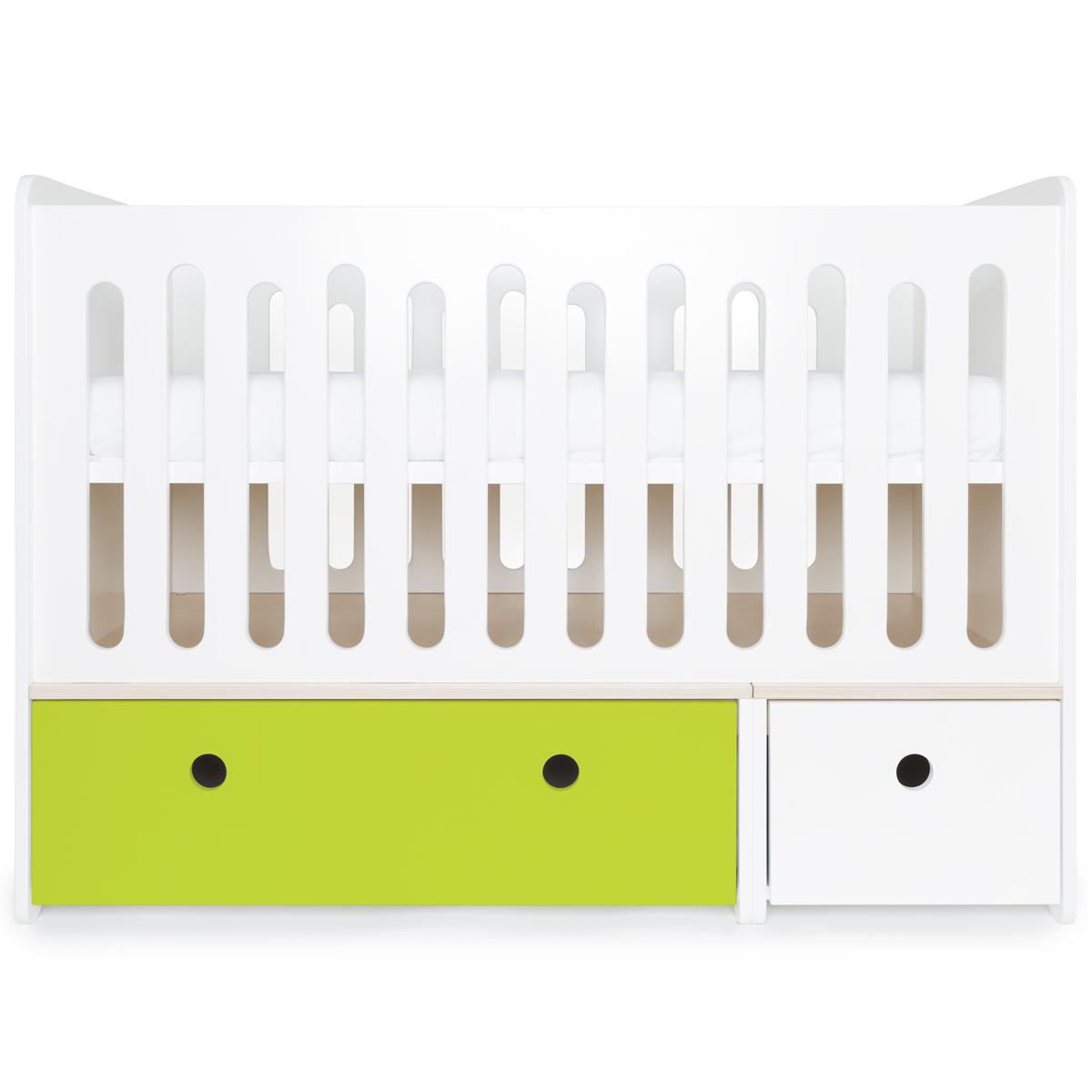 Cuna cama 70x140cm COLORFLEX lime-white 