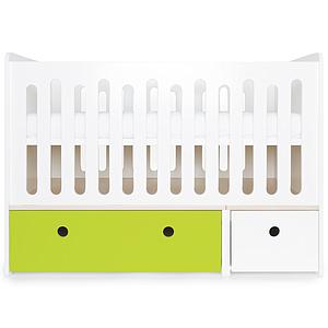 Cuna cama 70x140cm COLORFLEX lime-white 