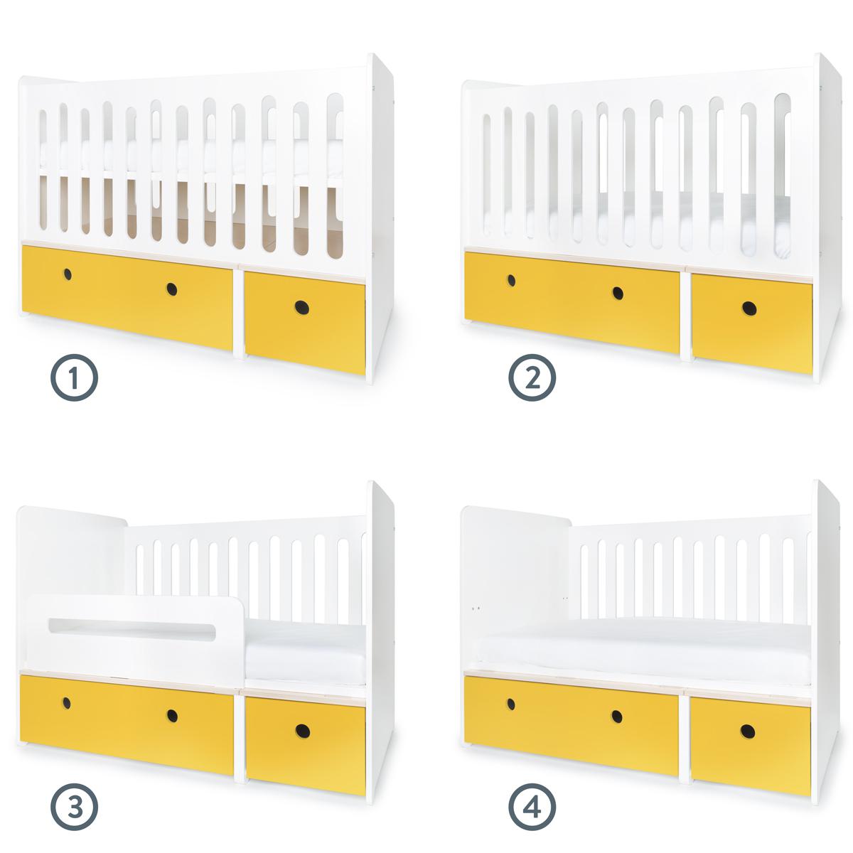Cuna cama 70x140cm COLORFLEX nectar yellow 