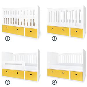 Cuna cama 70x140cm COLORFLEX nectar yellow 