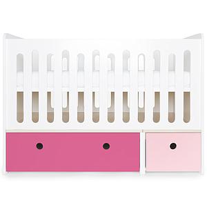 Cuna cama 70x140cm COLORFLEX pink-sweet pink