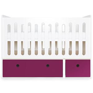 Cuna cama 70x140cm COLORFLEX plum 