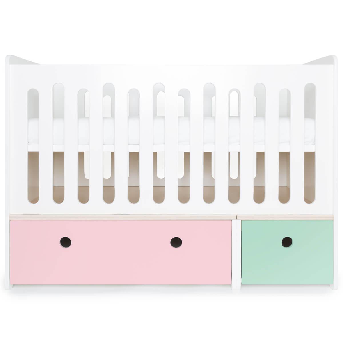 Cuna cama 70x140cm COLORFLEX sweet pink-mint