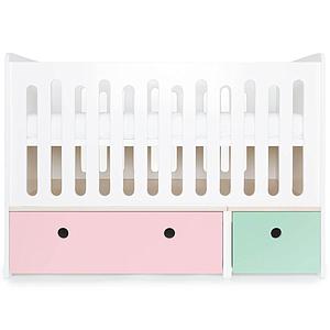Cuna cama 70x140cm COLORFLEX sweet pink-mint