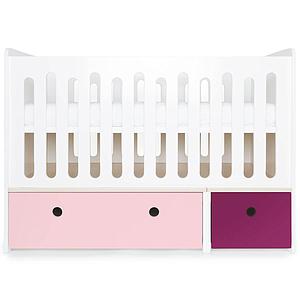 Cuna cama 70x140cm COLORFLEX sweet pink-plum