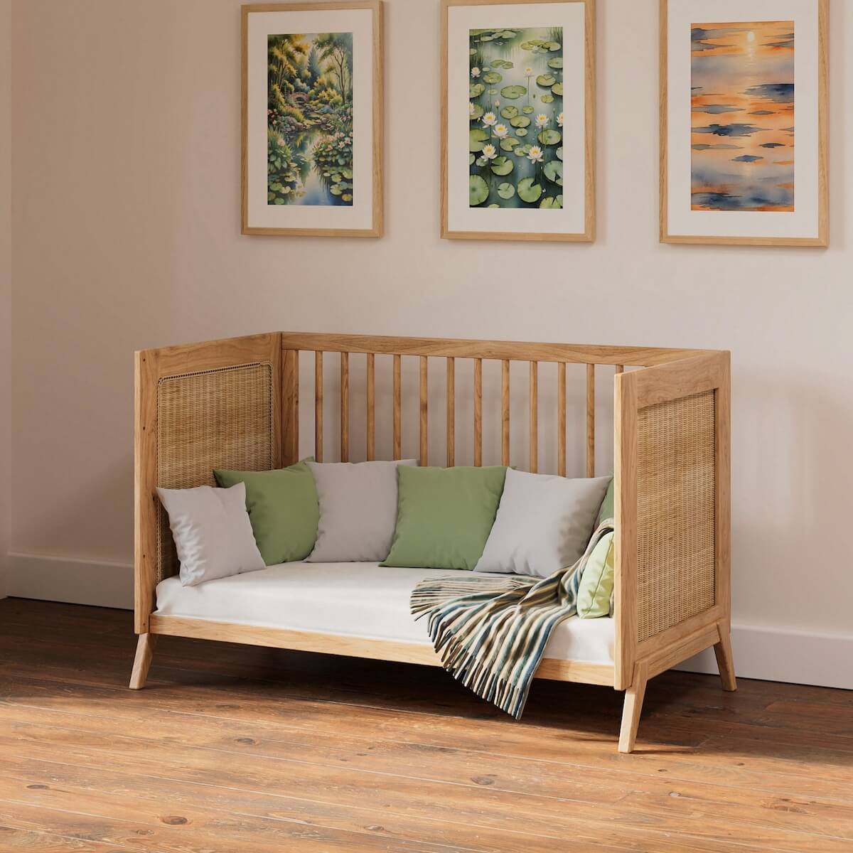 Cuna evolutiva 60x120cm MARELIA BOIS Théo Bebe naturel