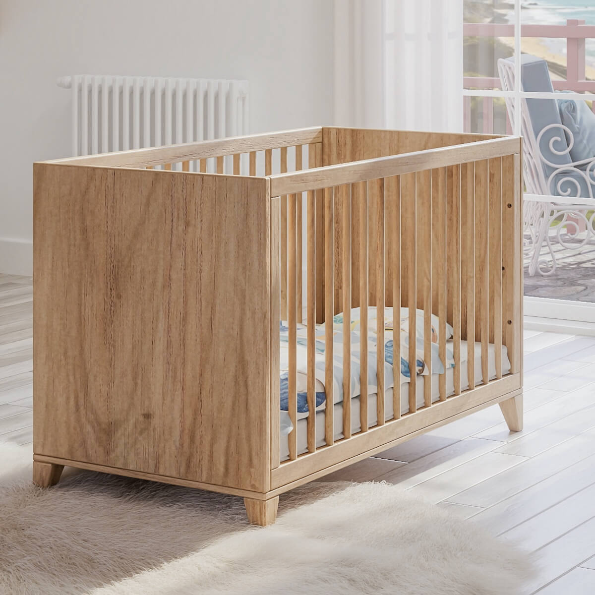 Cuna evolutiva 60x120cm NAIA BOIS Théo Bebe naturel
