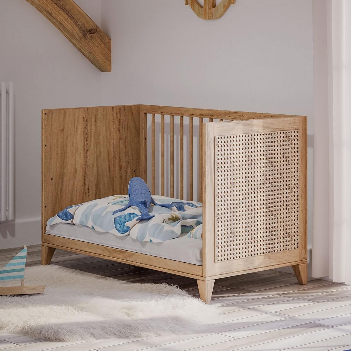 Cuna evolutiva 60x120cm NAMI BOIS Théo Bebe naturel