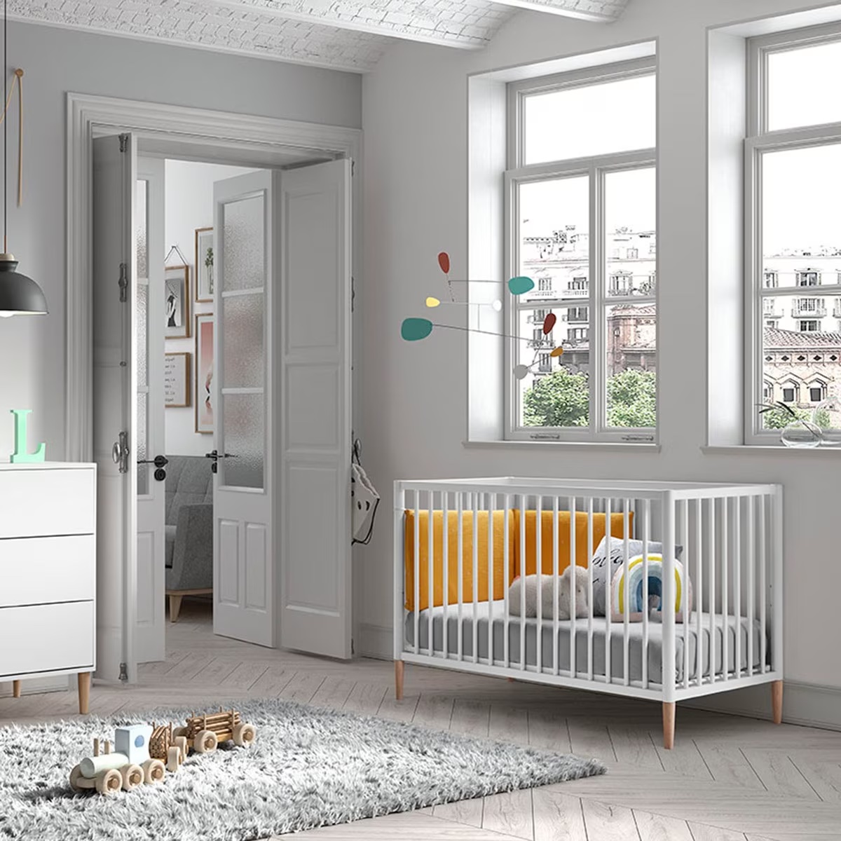 Cuna evolutiva 60x120cm TESORI Cotinfant blanco