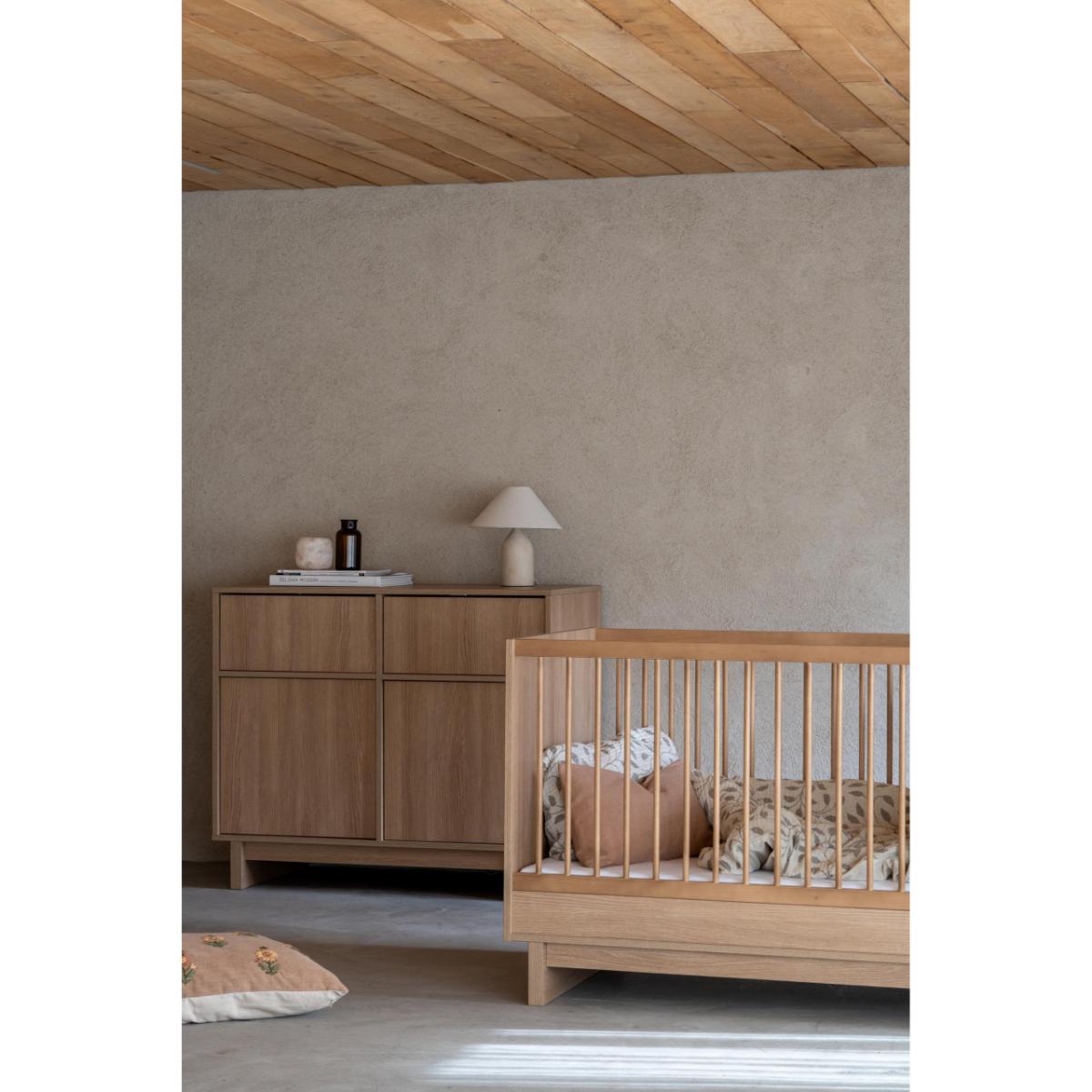 Cuna evolutiva 70x120cm KYO Quax honey ash