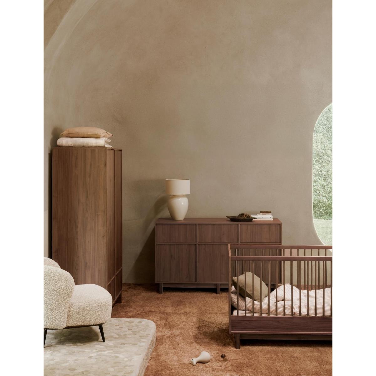 Cuna evolutiva 70x120cm KYO Quax walnut