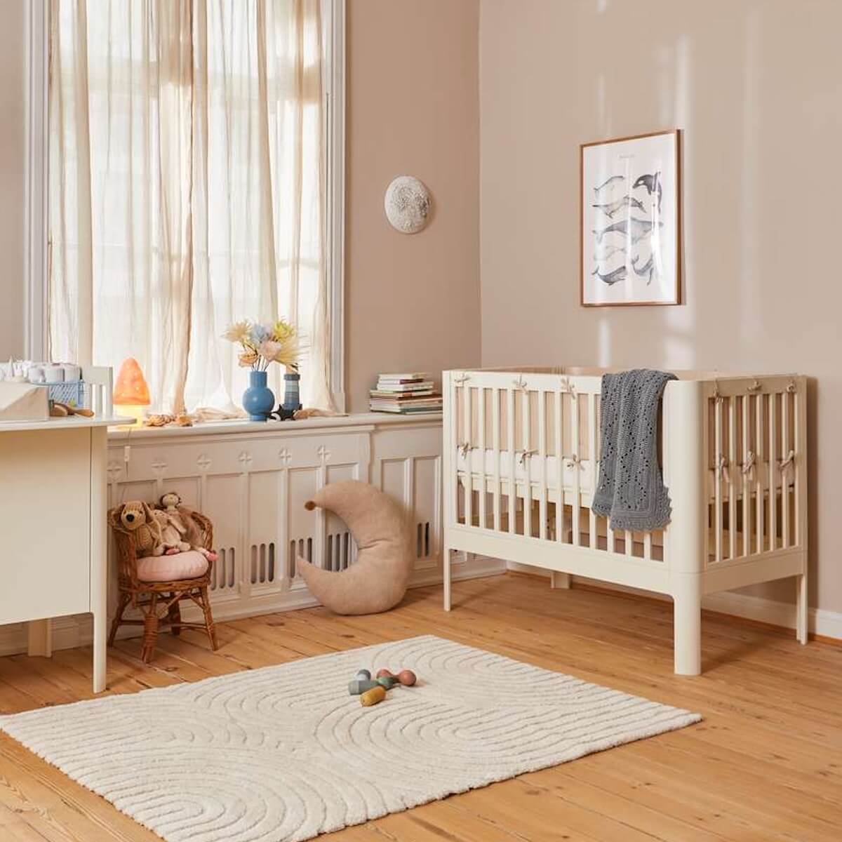 Cuna evolutiva 70x120cm NOVA Flexa crema