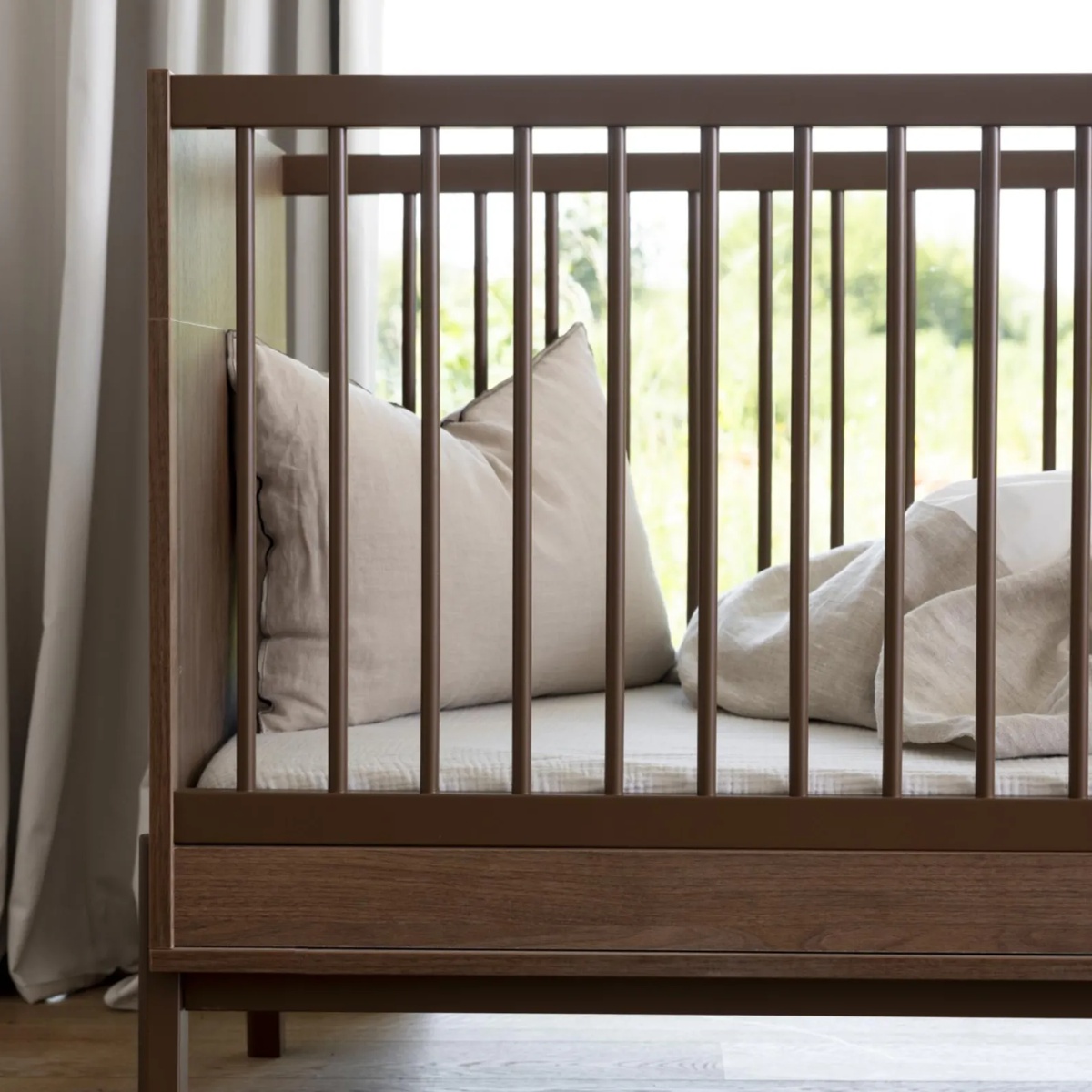 Cuna evolutiva 70x140cm ASHI Quax chestnut