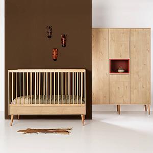 Cuna evolutiva 70x140cm COCOON Quax natural roble
