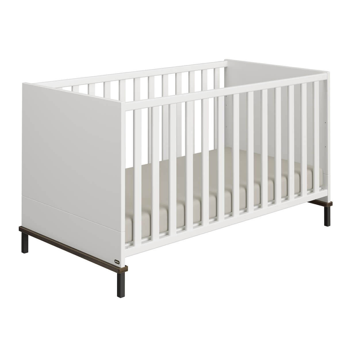 Cuna evolutiva 70x140cm LOVELY ALIV Yuny by Paidi off white-dark walnut