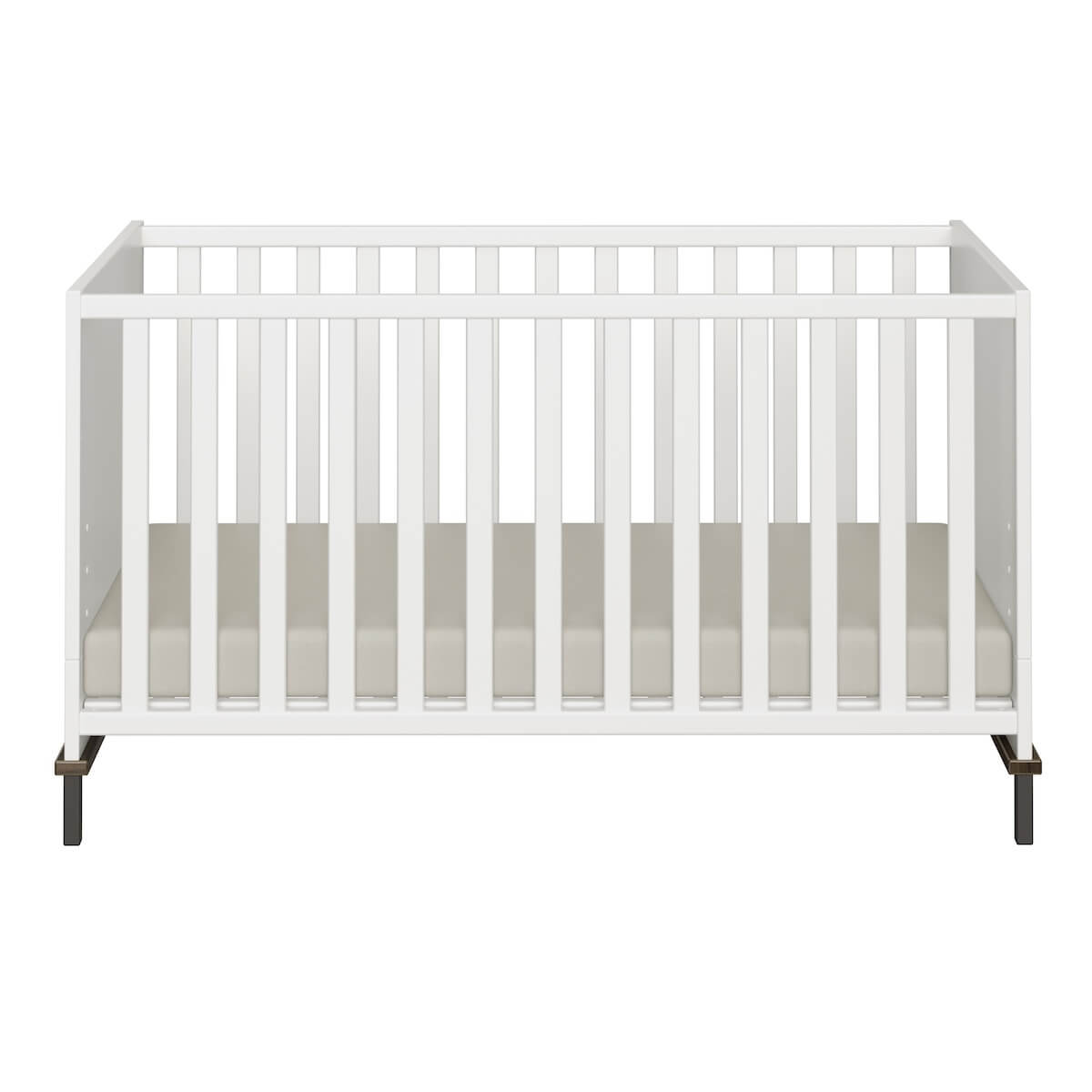 Cuna evolutiva 70x140cm LOVELY ALIV Yuny by Paidi off white-dark walnut