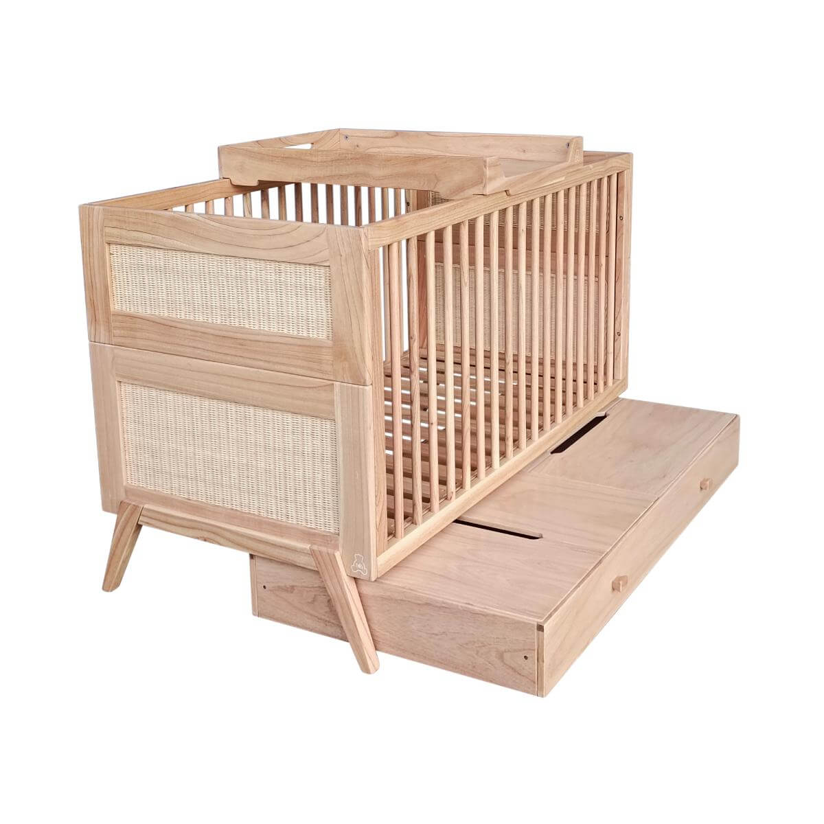 Cuna evolutiva 70x140cm MARELIA BOIS Théo Bebe naturel 