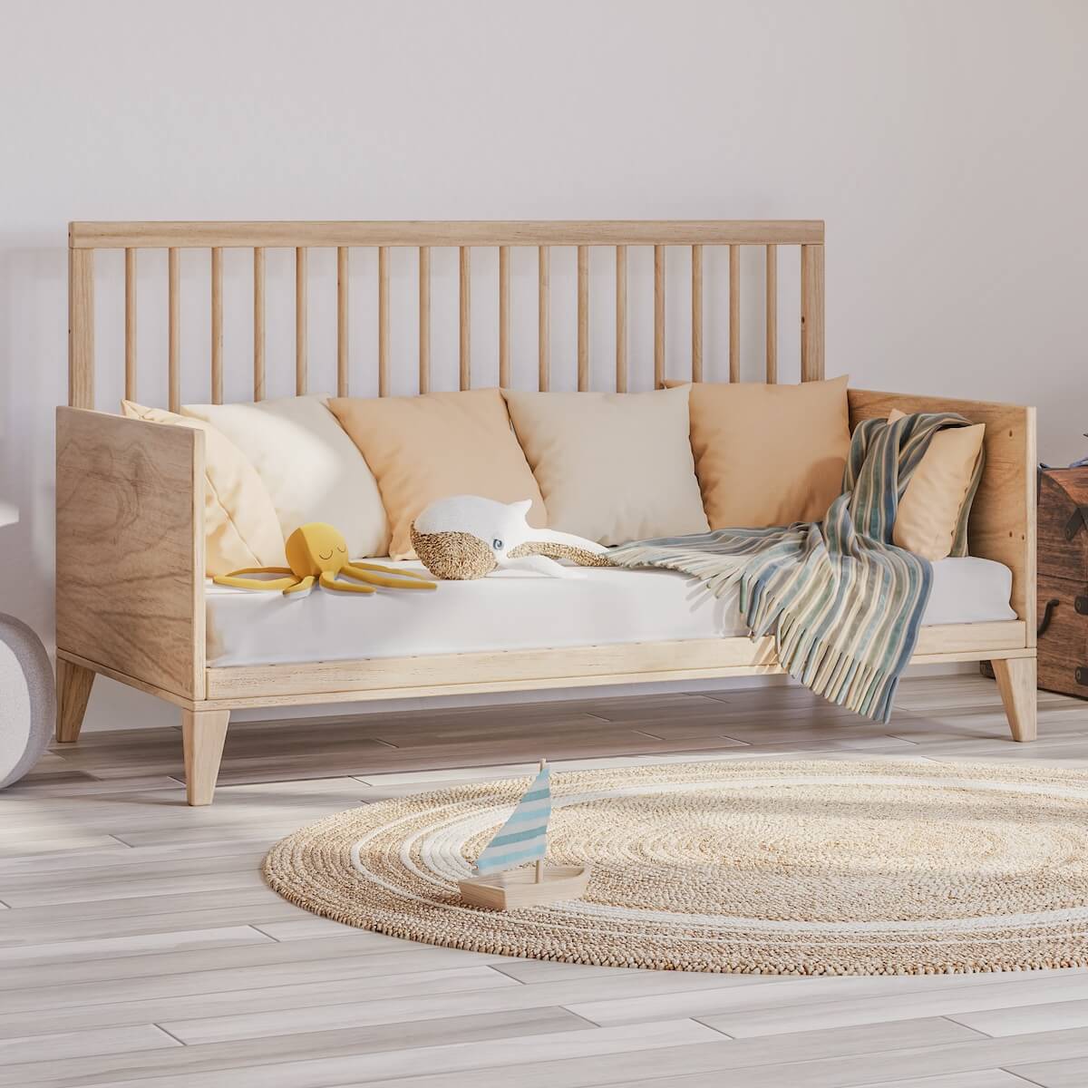 Cuna evolutiva 70x140cm NAIA BOIS Théo Bebe naturel