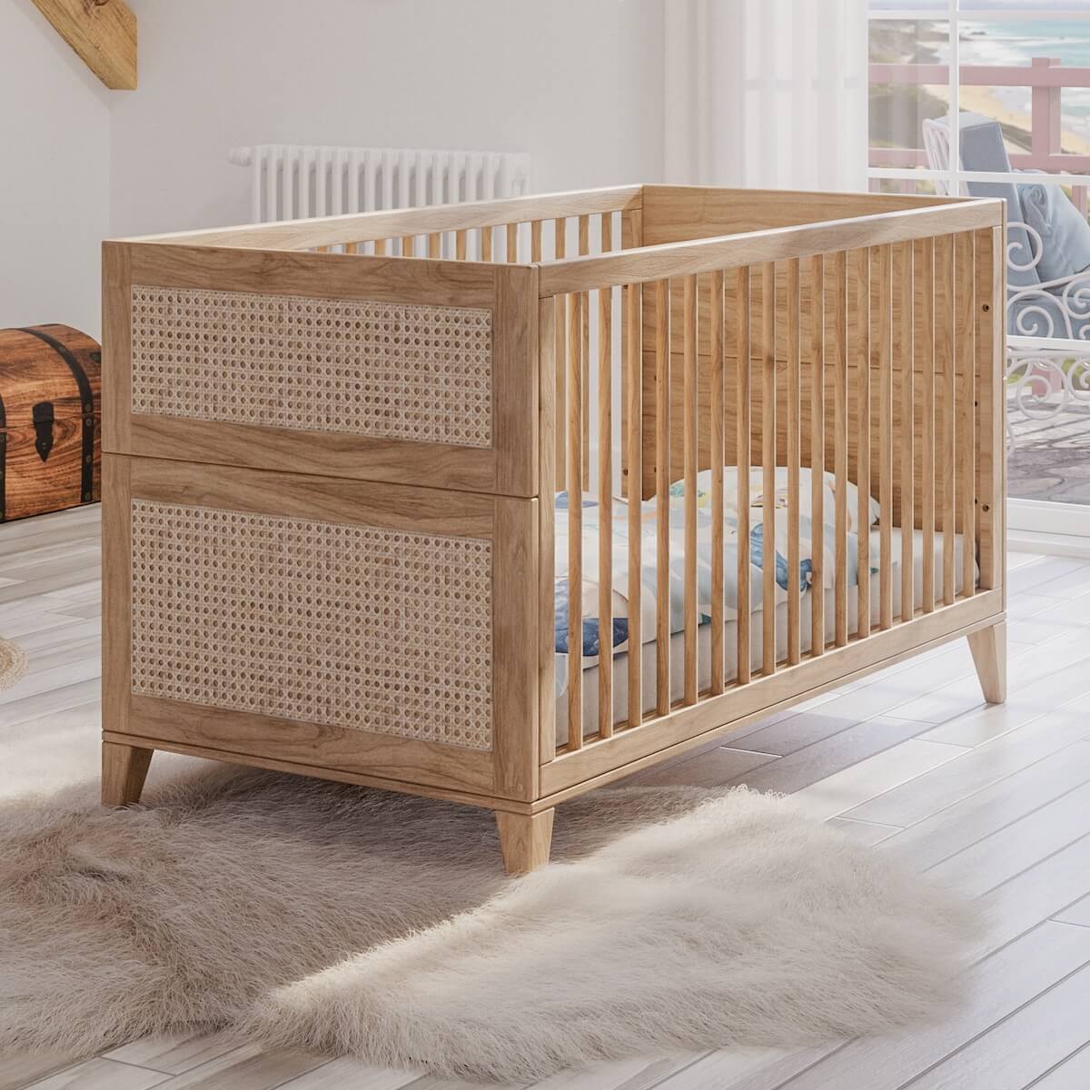 Cuna evolutiva 70x140cm NAMI BOIS Théo Bebe naturel