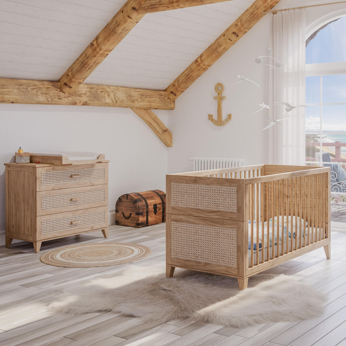 Cuna evolutiva 70x140cm NAMI BOIS Théo Bebe naturel