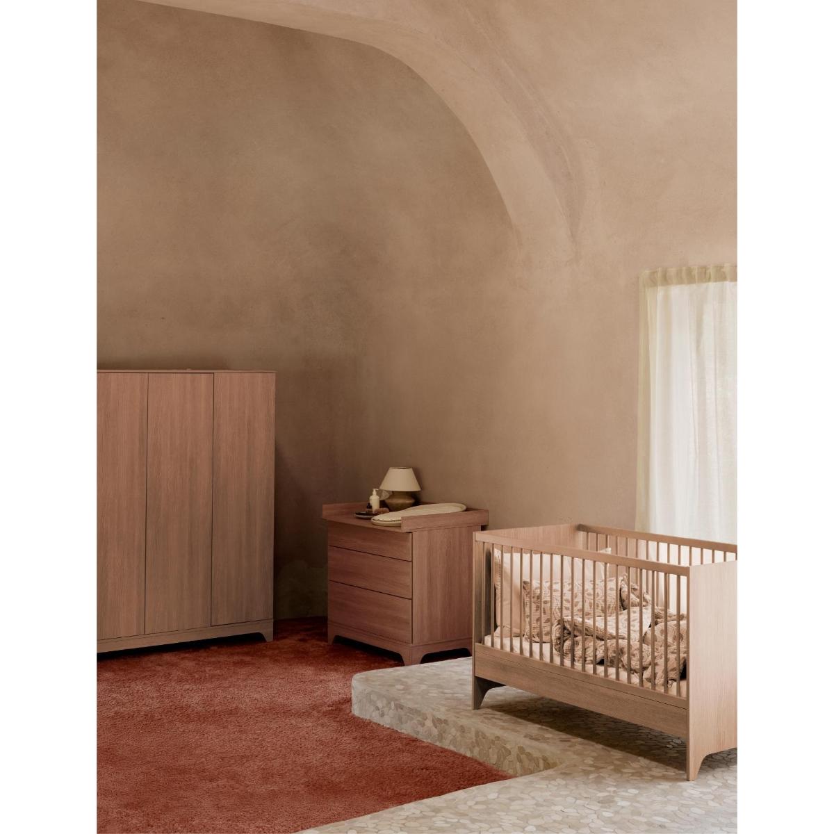 Cuna evolutiva 70x140cm TSUGI Quax honey ash