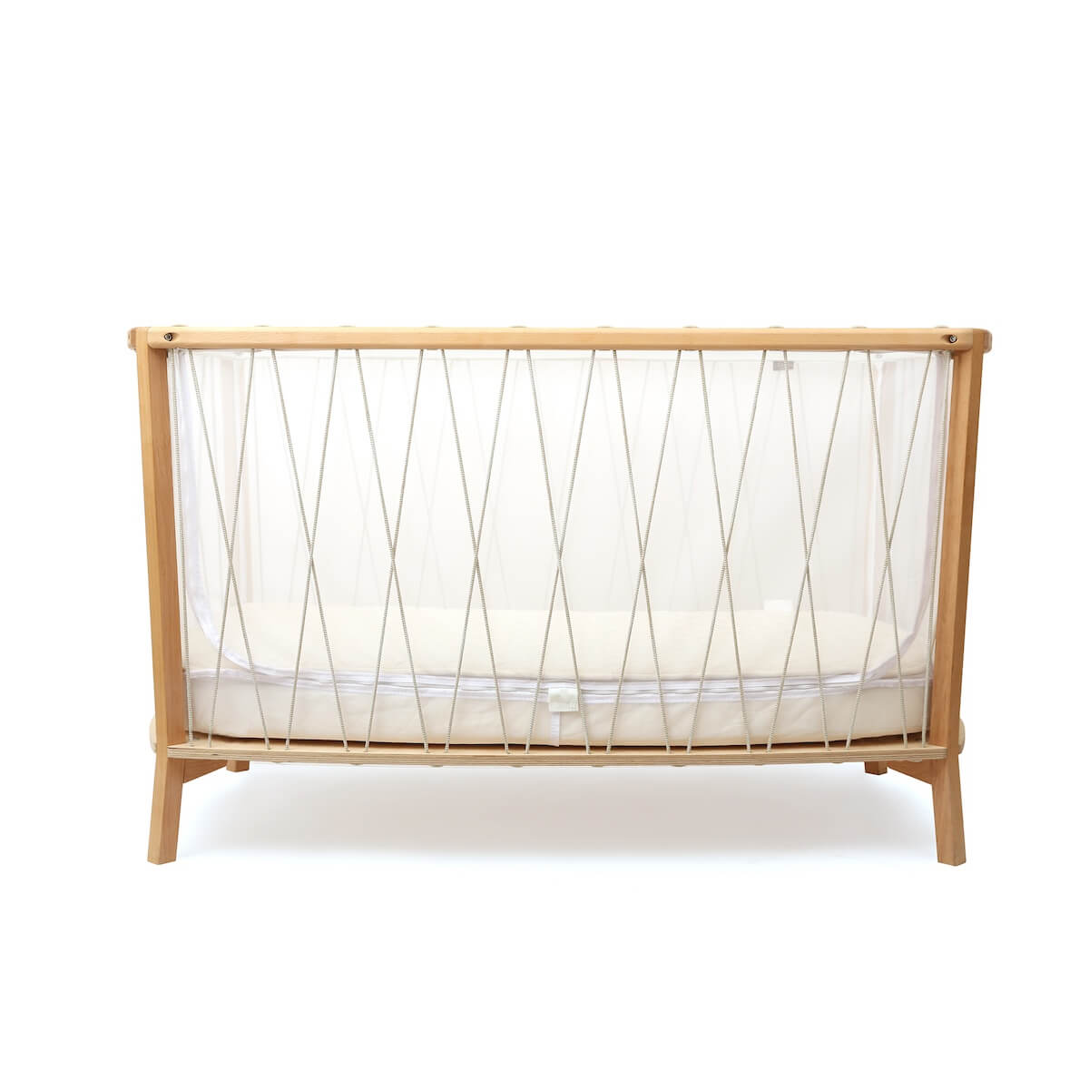 Cuna evolutiva-colchón espuma 60x120cm KIMI Charlie Crane lichen