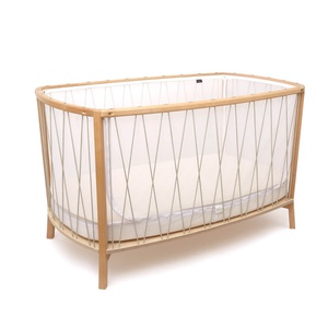 Cuna evolutiva-colchón espuma 60x120cm KIMI Charlie Crane lichen