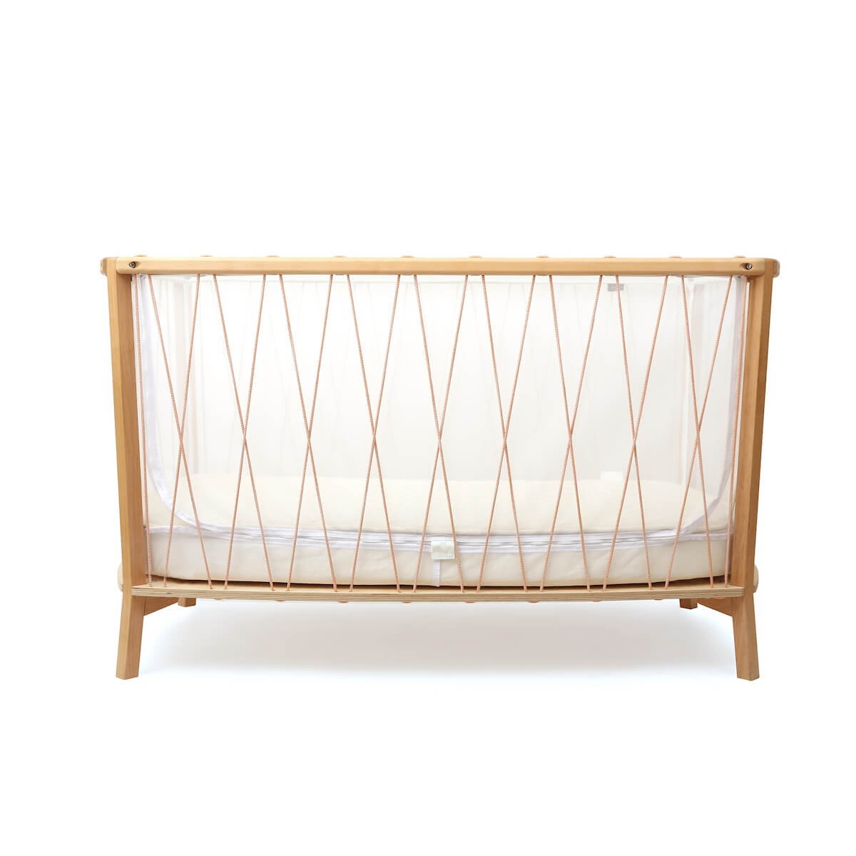 Cuna evolutiva-colchón orgánico 60x120cm KIMI Charlie Crane bois de rose