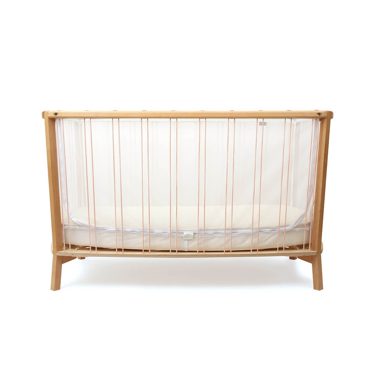Cuna evolutiva-colchón orgánico 60x120cm KIMI Charlie Crane bois de rose