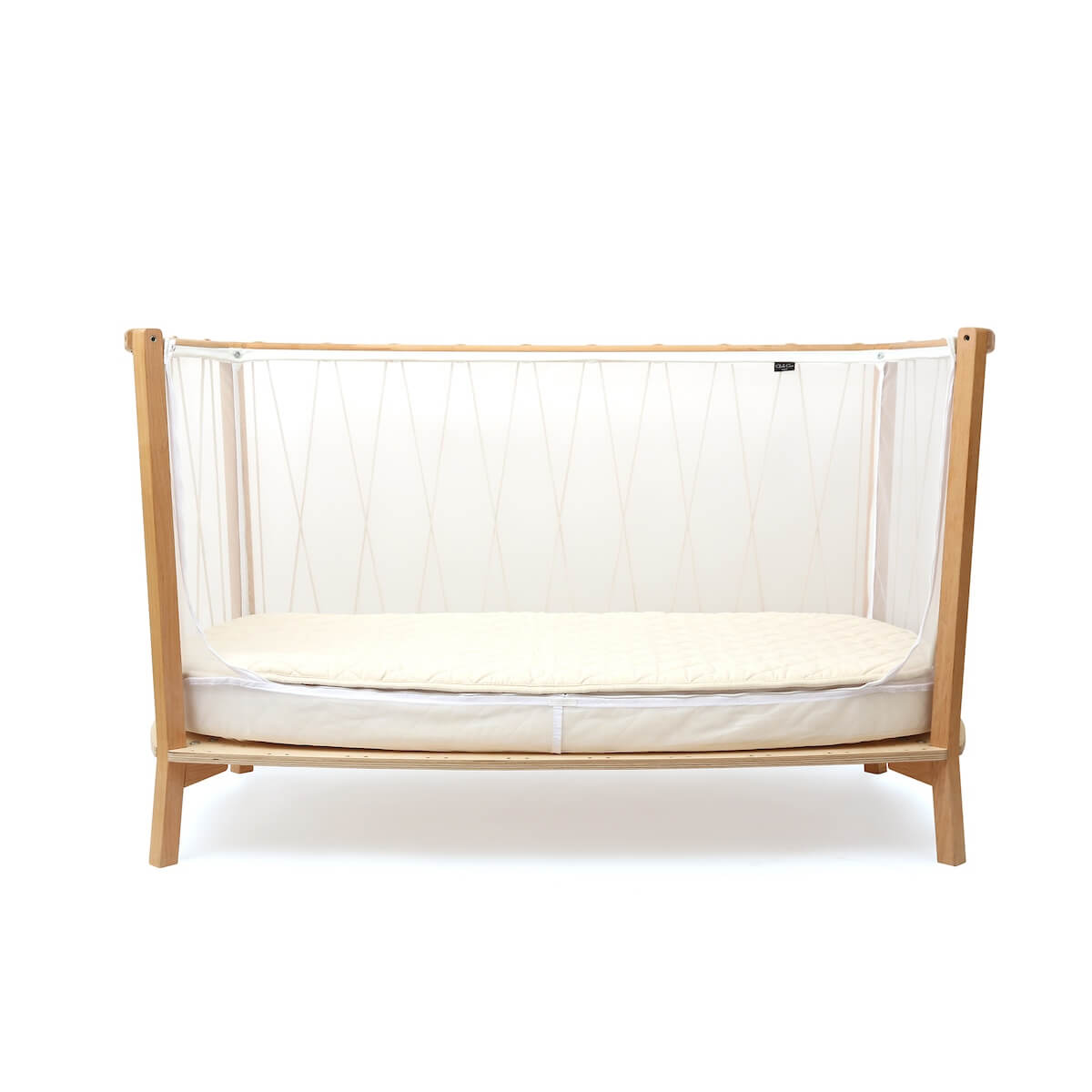 Cuna evolutiva-colchón orgánico 60x120cm KIMI Charlie Crane bois de rose