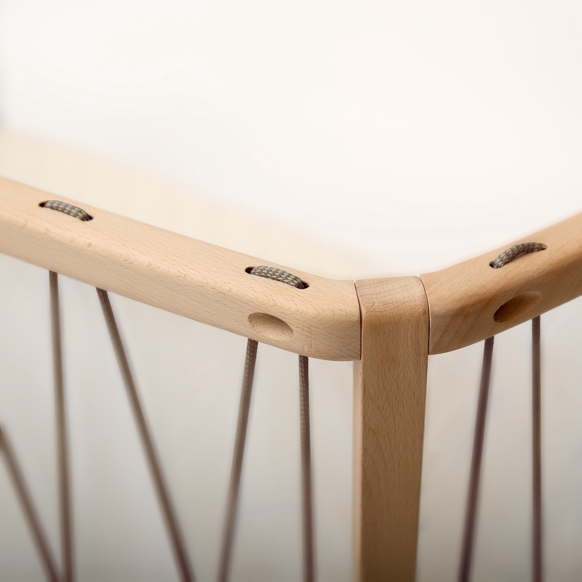 Cuna evolutiva-colchón orgánico 60x120cm KIMI Charlie Crane hazelnut