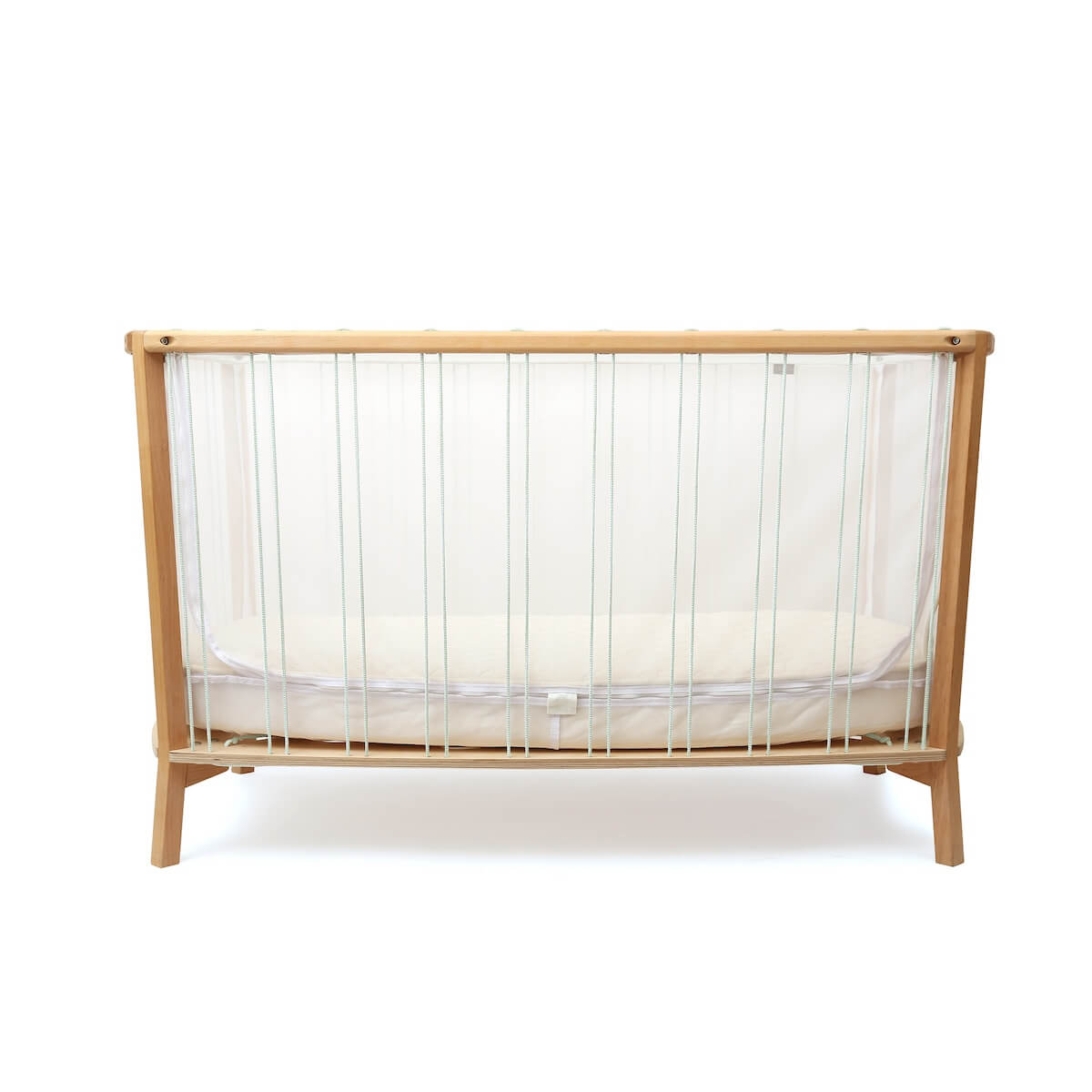 Cuna evolutiva-colchón orgánico 60x120cm KIMI Charlie Crane lichen