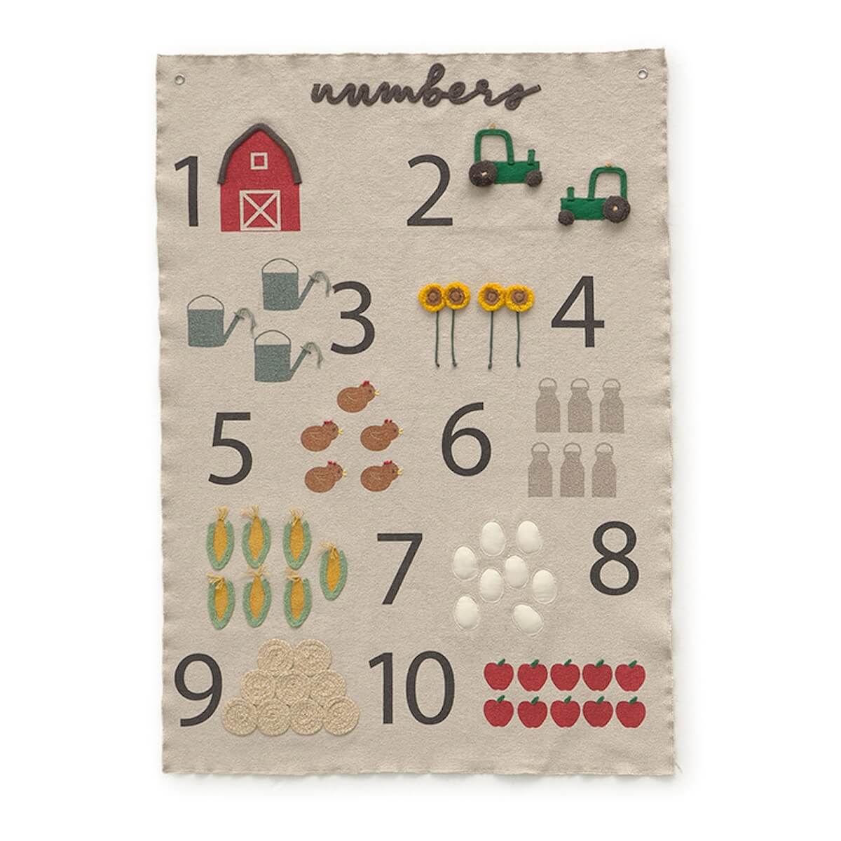 Decoración pared 70x100cm FARM NUMBERS Lorena Canals