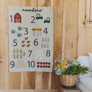 Decoración pared 70x100cm FARM NUMBERS Lorena Canals