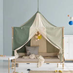 Dosel cama CAMP Oliver Furniture Circus verde sin teñir