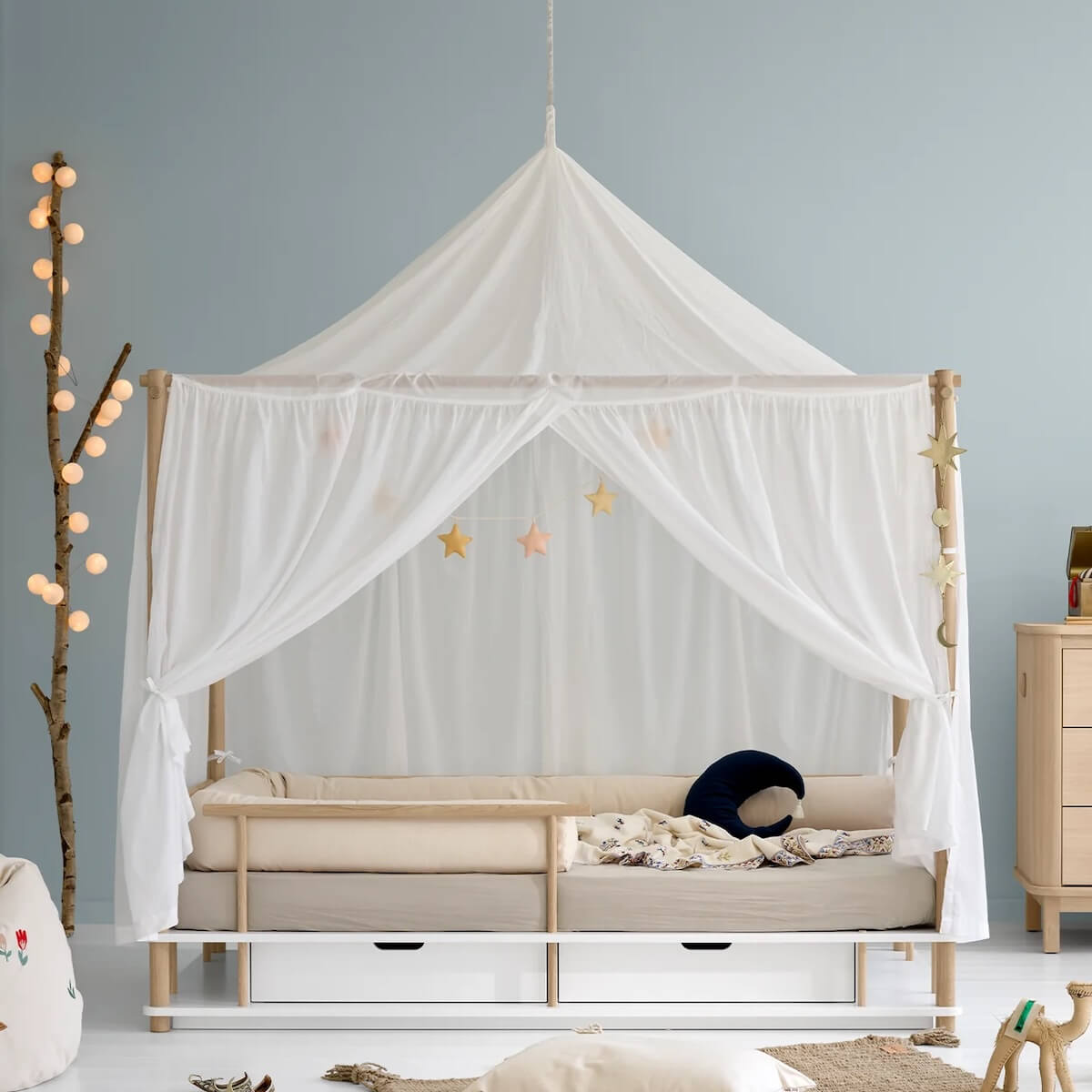 Dosel cama CAMP Oliver Furniture Sahara blanco