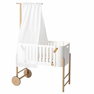 Dosel minicuna-banco WOOD Oliver Furniture blanco