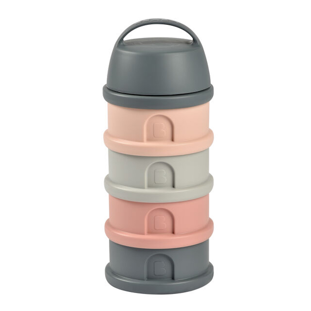 Dosificadores leche 4pzas Béaba gris mineral-rosa