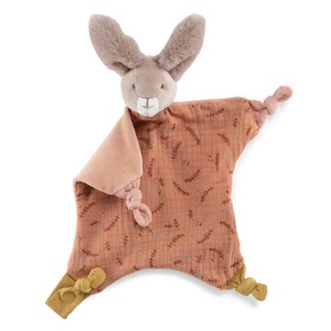 Doudou manta conejo TROIS PETITS LAPINS Moulin Roty argile