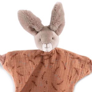 Doudou manta conejo TROIS PETITS LAPINS Moulin Roty argile