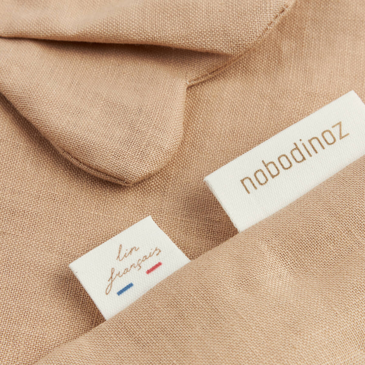 Doudou mariposa LIN FRANÇAIS Nobodinoz sand