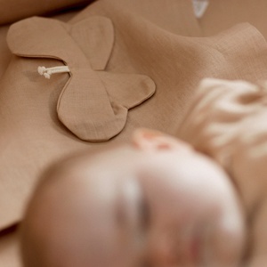 Doudou mariposa LIN FRANÇAIS Nobodinoz sand